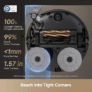 DREAME X50 Ultra Robot Vacuum And Mop With Auto-Empty And Mop Self-Cleaning, 20, 000Pa Suction, Obstacle Avoidance And 360° Navigation, Corner To Edge Deep Cleaning, Detangling Brush - Certified Refurbished (99% New)