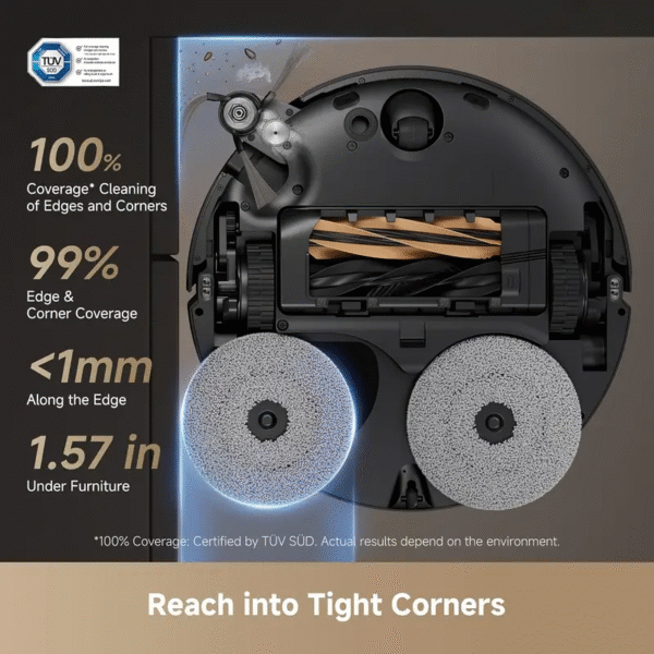DREAME X50 Ultra Robot Vacuum And Mop With Auto-Empty And Mop Self-Cleaning, 20, 000Pa Suction, Obstacle Avoidance And 360° Navigation, Corner To Edge Deep Cleaning, Detangling Brush - Certified Refurbished (99% New) - Image 6
